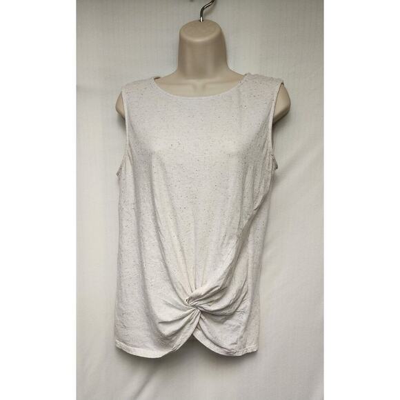 Loft Outlet Sleeveless Knotted Hem Top Size Small - Picture 2 of 5